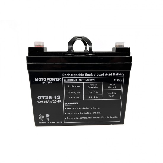 Motopower OT35-12(GEL) Electric Wheelchair Battery 12V 35Ah Motopower OT35-12(GEL) Electric Wheelchair Battery 12V 35Ah